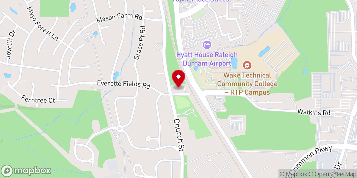 Map showing location of Shiloh Missionary Baptist Church