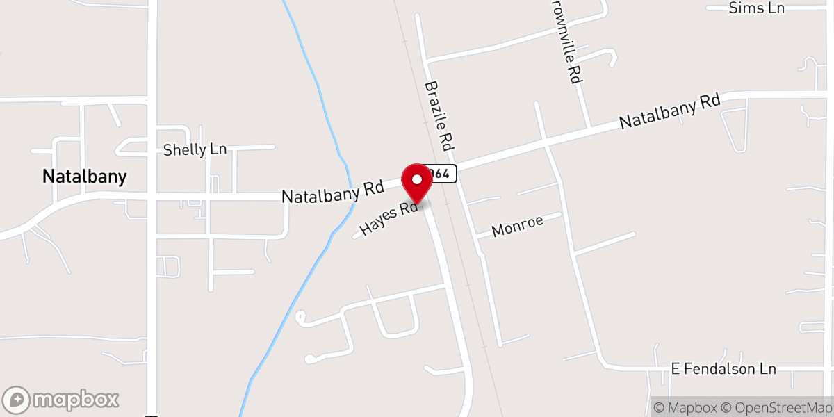 Map showing location of Reimers/Gordon Temple Church