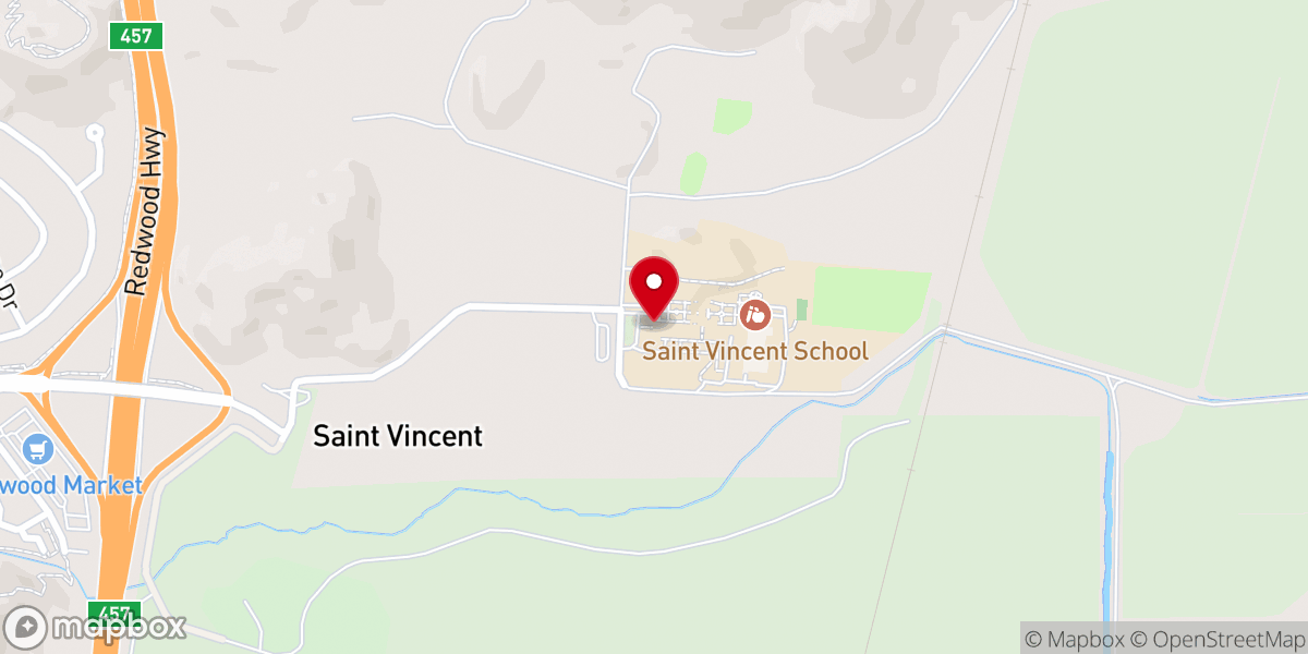 Map showing location of Most Holy Rosary Chapel