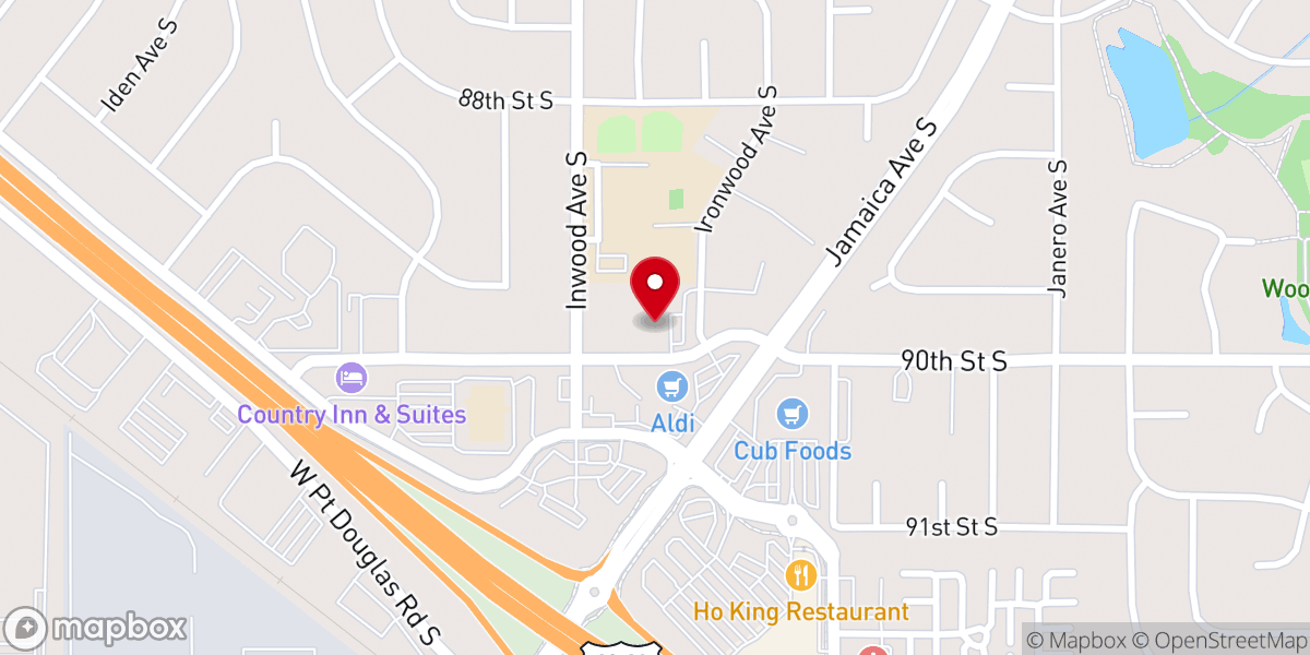 Map showing location of The Grove United Methodist Church - Cottage Grove
