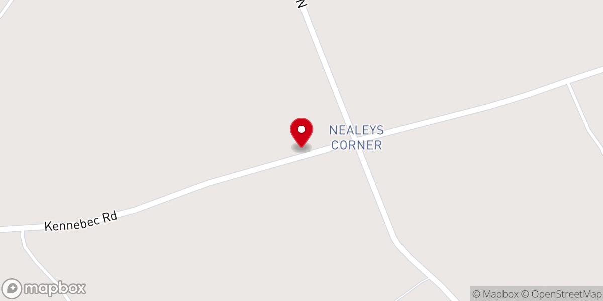 Map showing location of Nealley's Corner Church