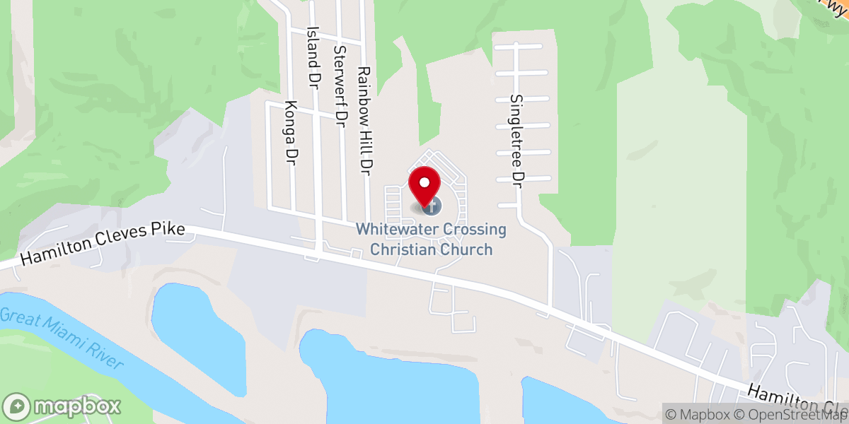 Map showing location of Whitewater Community Food Pantry - Food Distribution Center