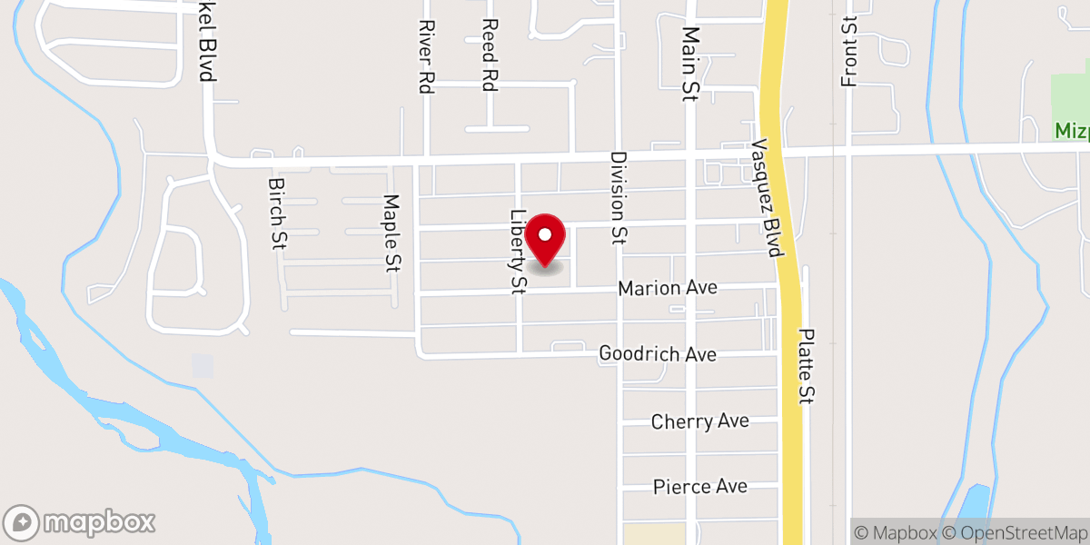 Map showing location of Saint Nicholas Catholic Church