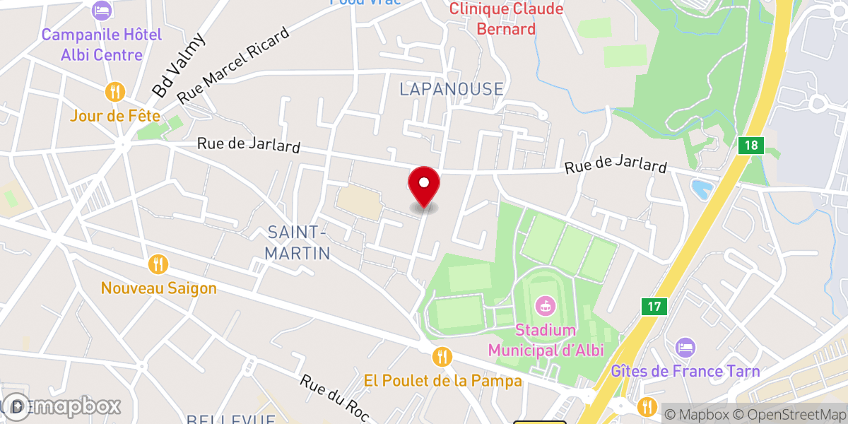 Map showing location of Chapelle Saint Martin