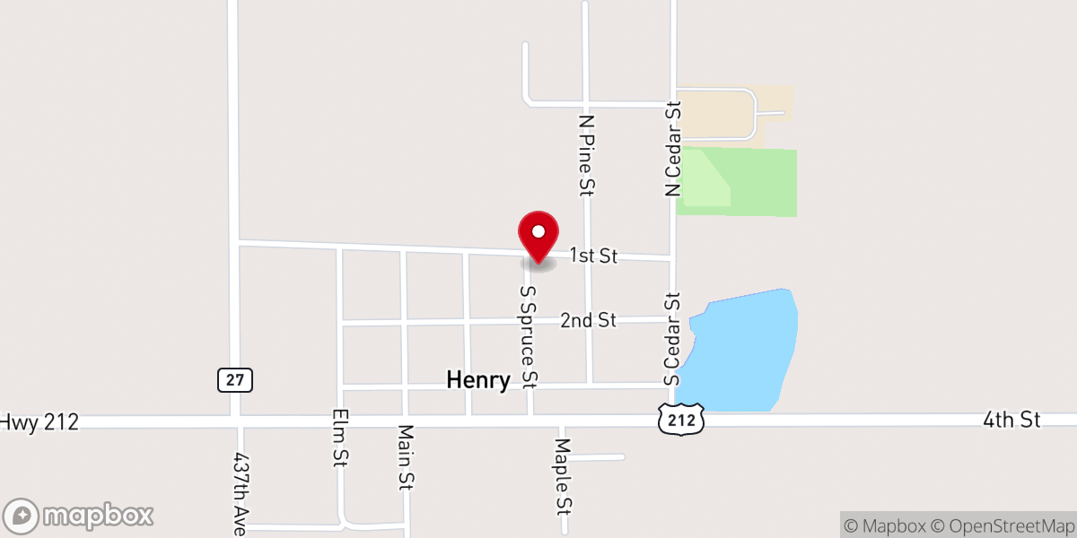 Map showing location of St Paul Lutheran Church