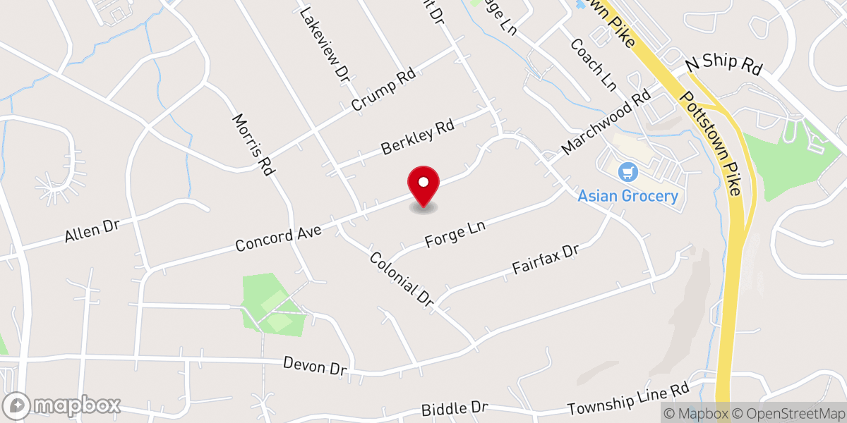 Map showing location of Comforting Hope Ministries