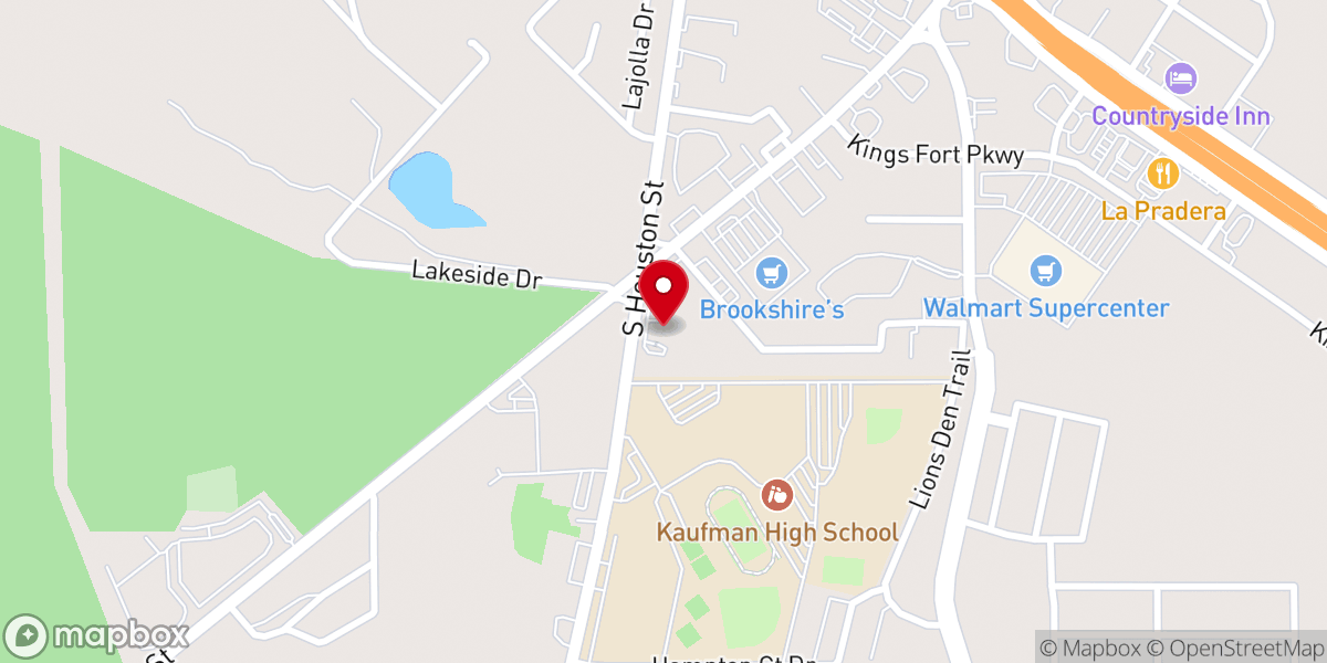 Map showing location of Kaufman Assembly
