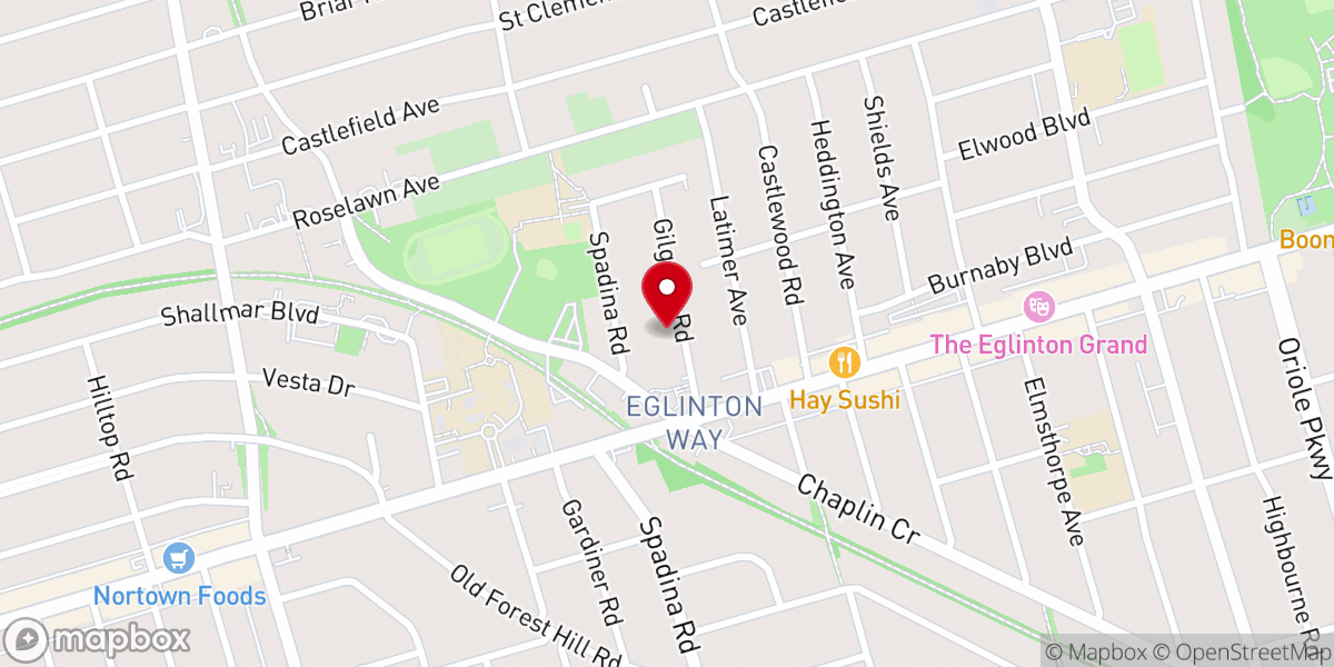 Map showing location of Shearis Israel Congregation