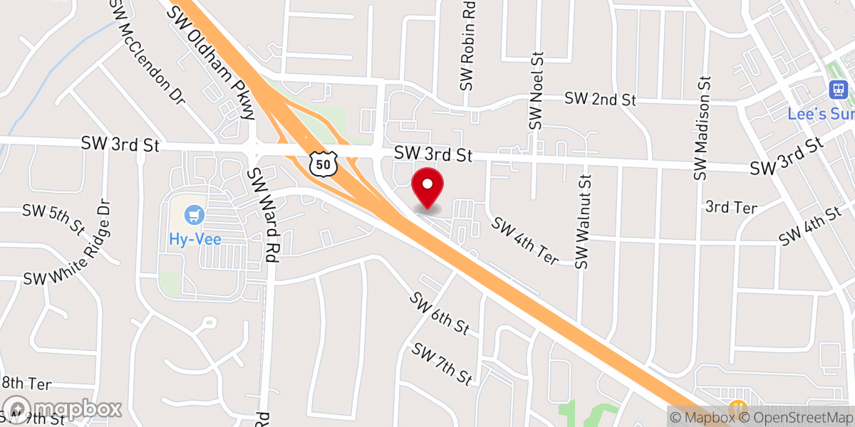Map showing location of Coldwater of Lee's Summit