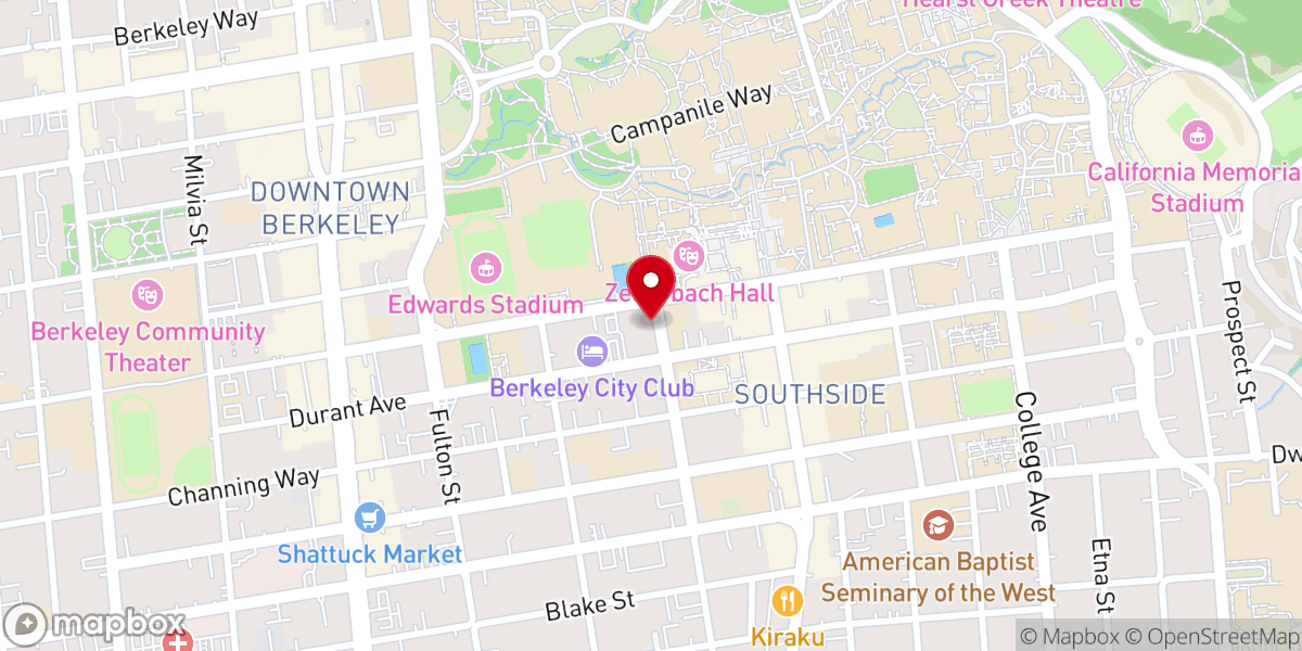 Map showing location of Trinity Chapel