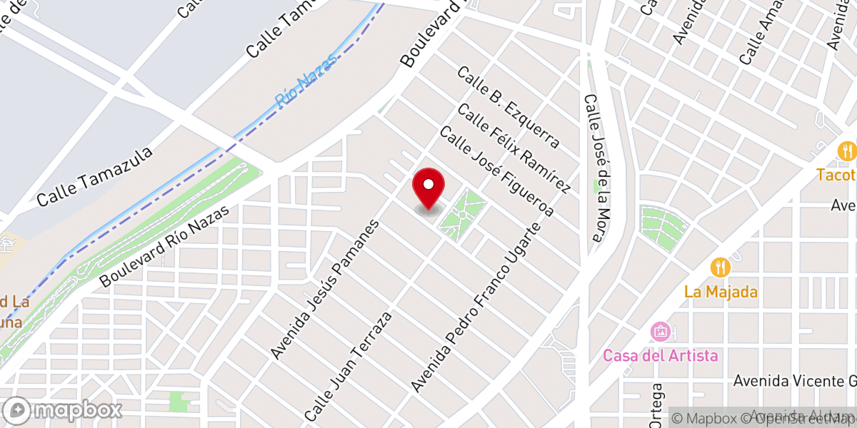 Map showing location of Iglesia Inmaculada Concepción