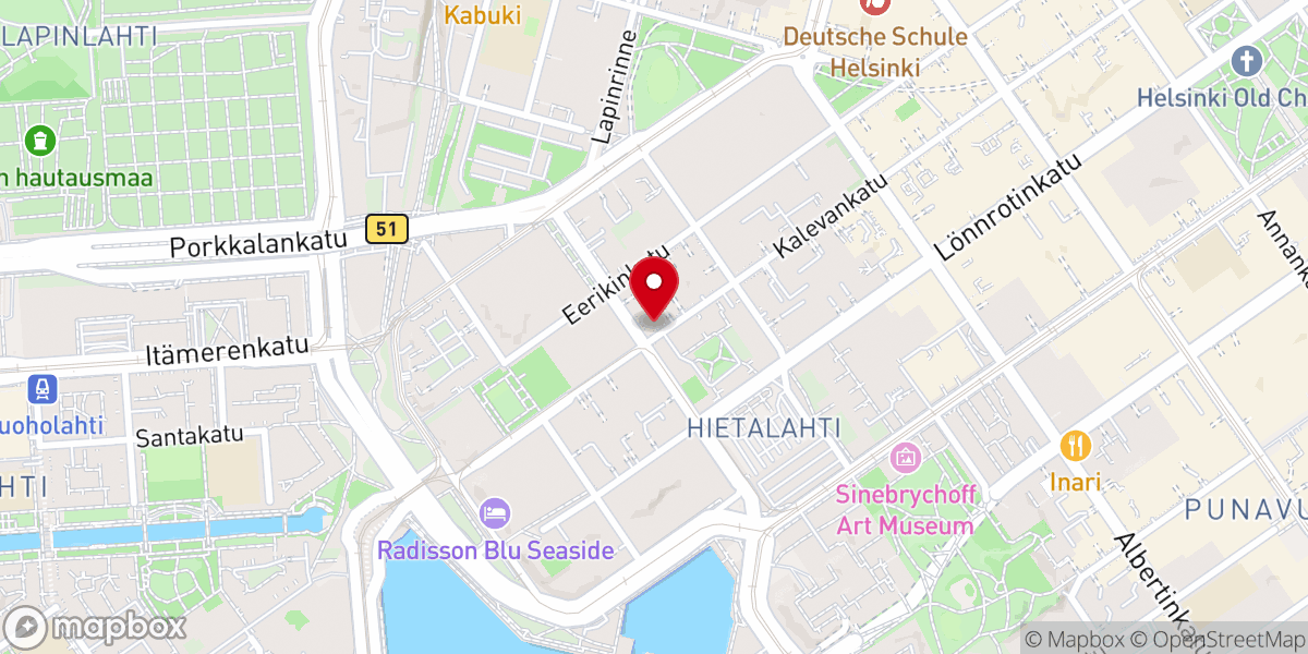 Map showing location of Koinonian luterilainen seurakunta