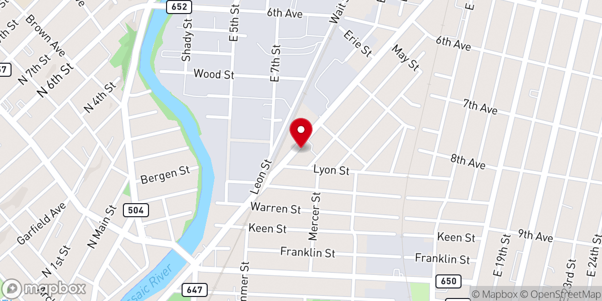Map showing location of Our Lady of Lourdes Roman Catholic Church