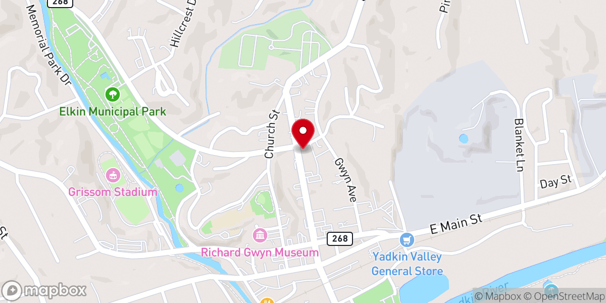 Map showing location of Tri County Christian Ministry