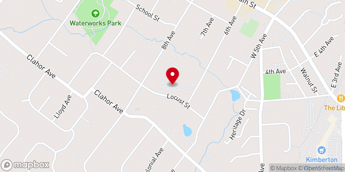 Map showing location of St. Eleanor Catholic Church