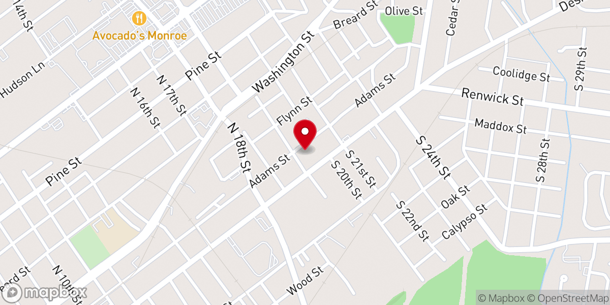Map showing location of Martin Temple Christian Methodist