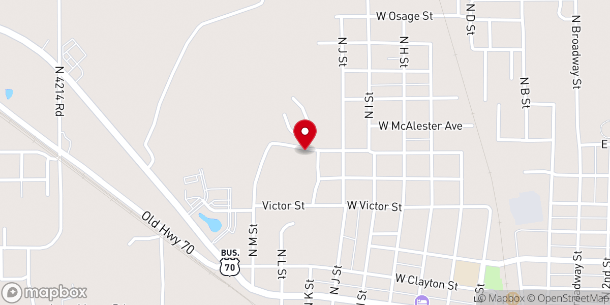 Map showing location of Frisco Baptist Association