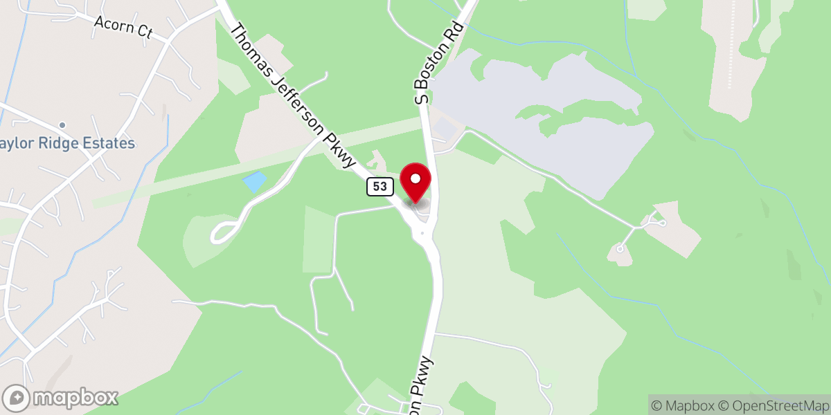 Map showing location of Haden Chapel
