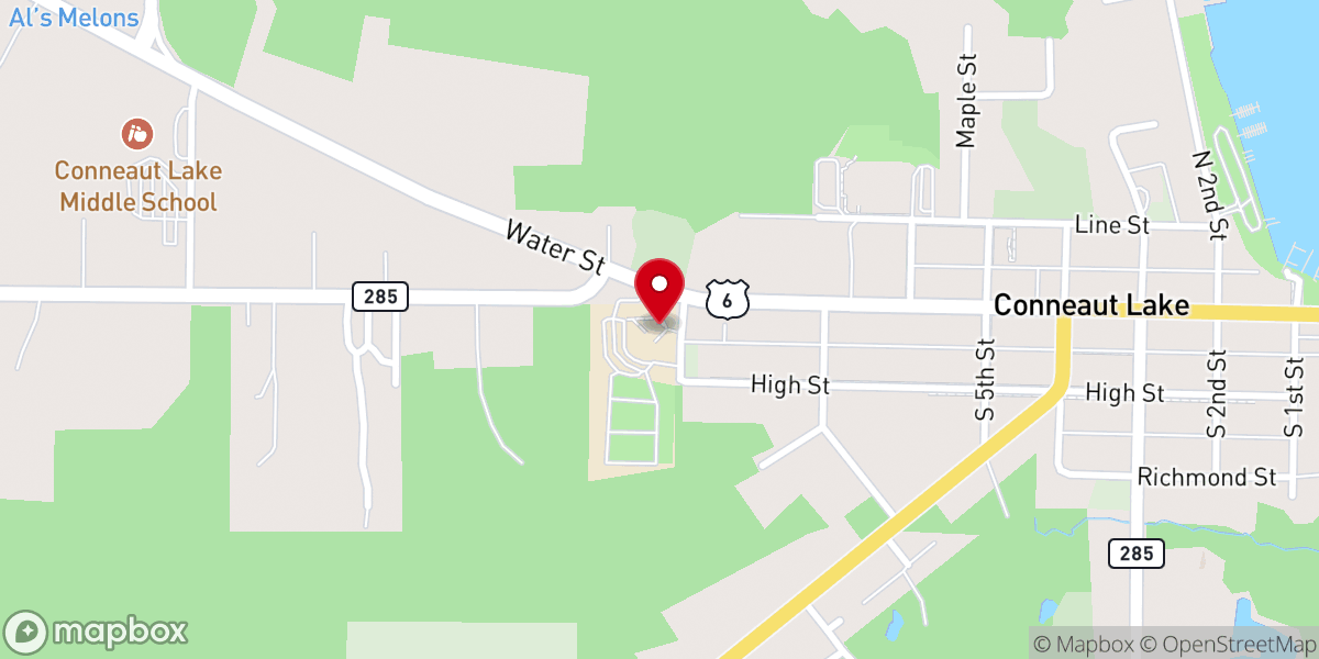 Map showing location of Our Lady, Queen of the Americas