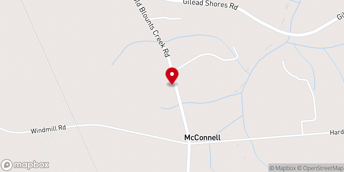 Map showing location of Maple Grove Missionary Baptist