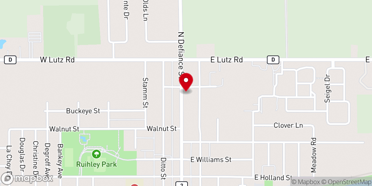 Map showing location of St Peter Catholic Church