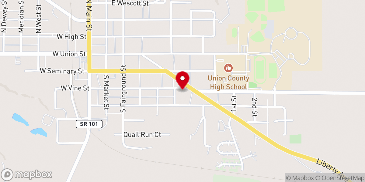 Map showing location of St Bridget's Catholic Church