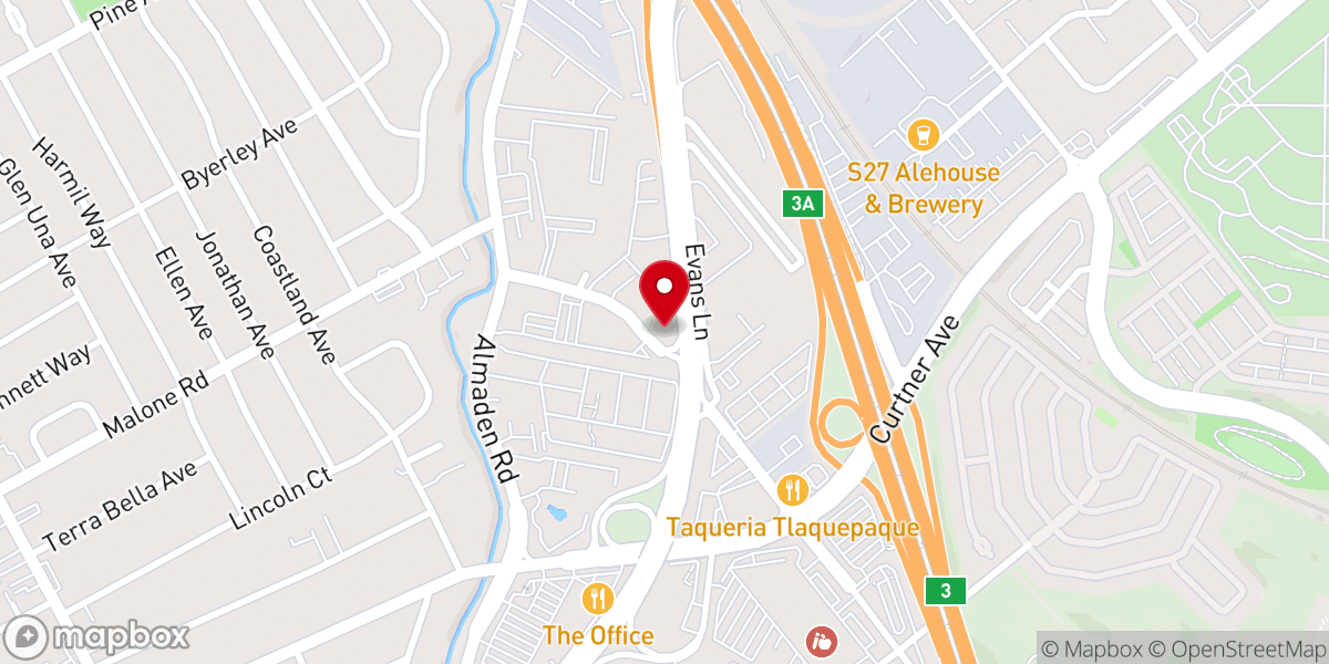 Map showing location of Open Bible Faith Community Church