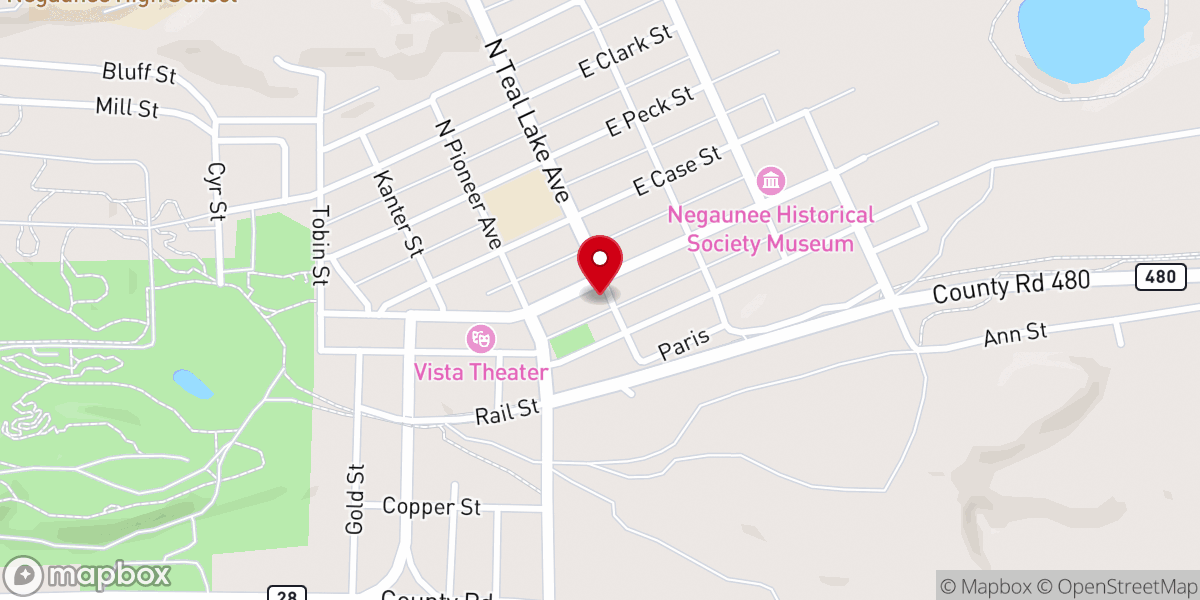 Map showing location of Episcopal Church of Saint Johns