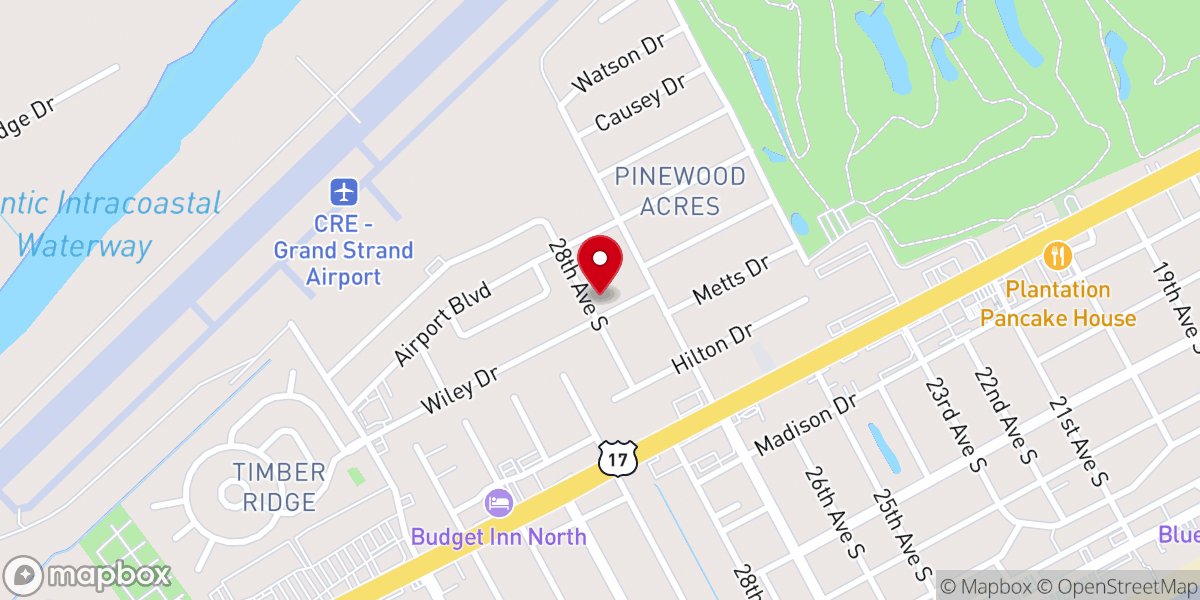 Map showing location of Covenant of Life Church
