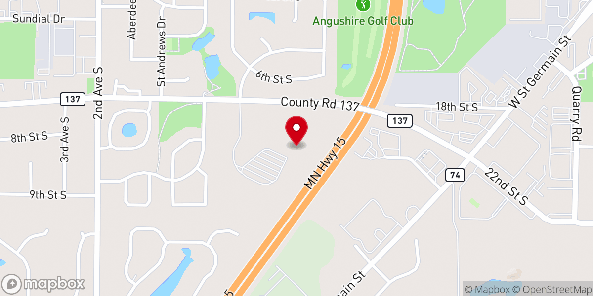 Map showing location of Bethlehem Lutheran Church ELCA