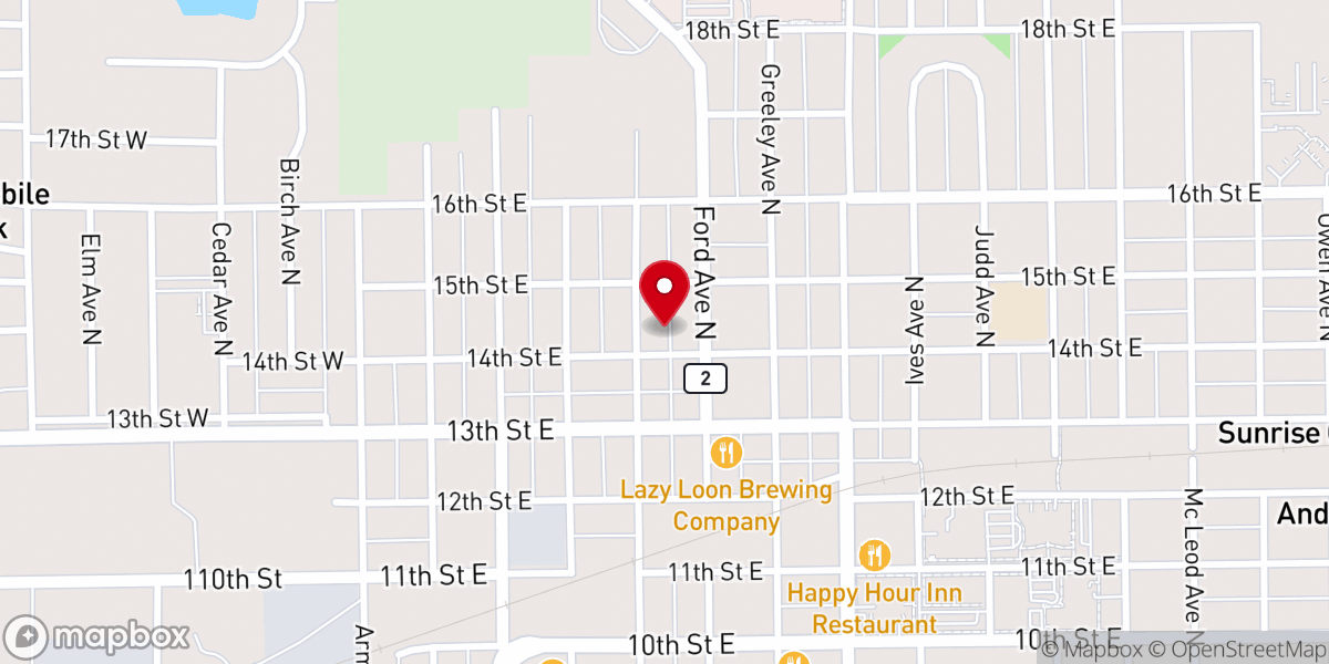 Map showing location of First Congregational Church