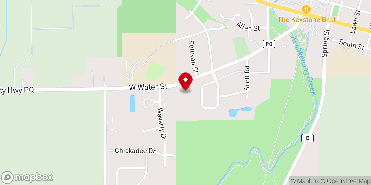 Map showing location of St Pius X Catholic Church