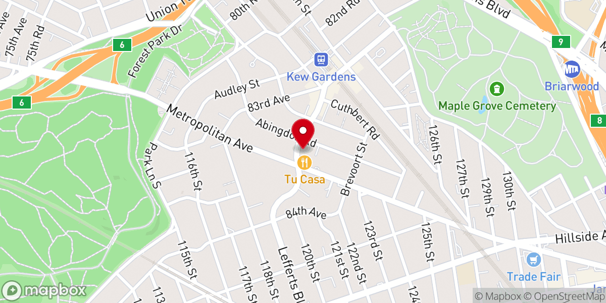 Map showing location of Bukharian Torah Society