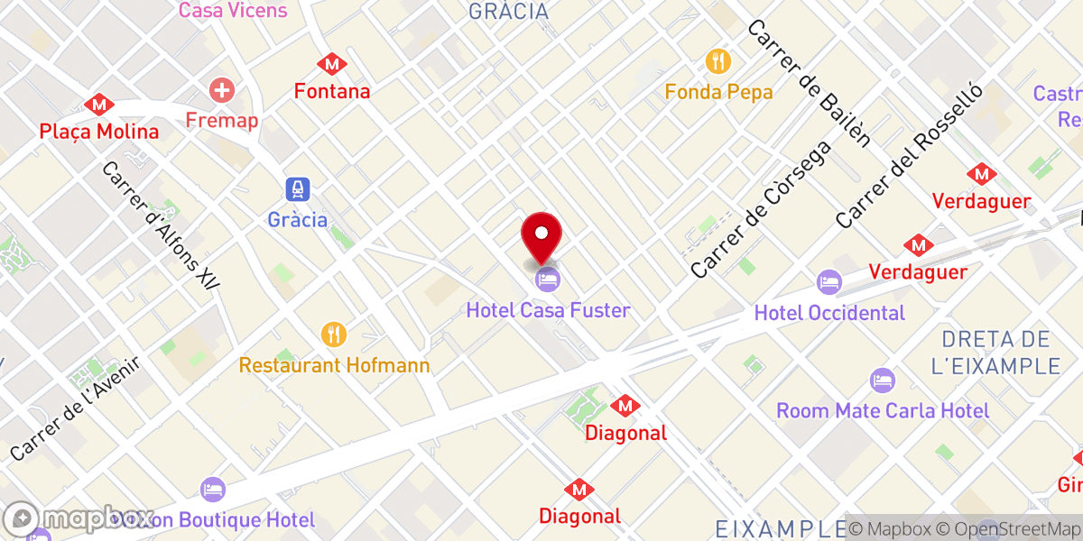 Map showing location of Parroquia de Santa María de Gracia
