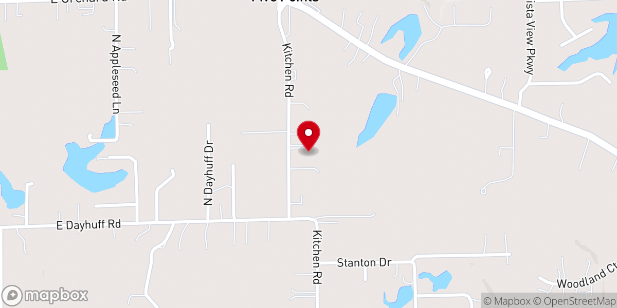 Map showing location of Clear View Community Chapel