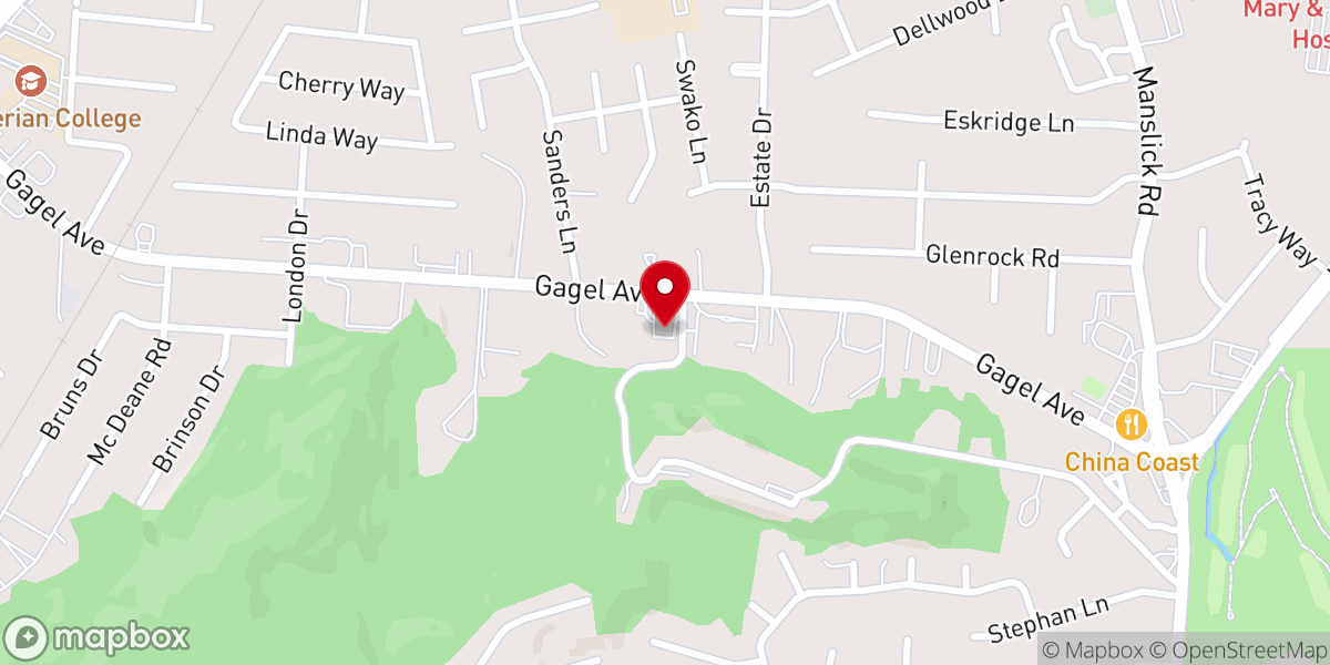 Map showing location of Lyons Missionary Baptist Church