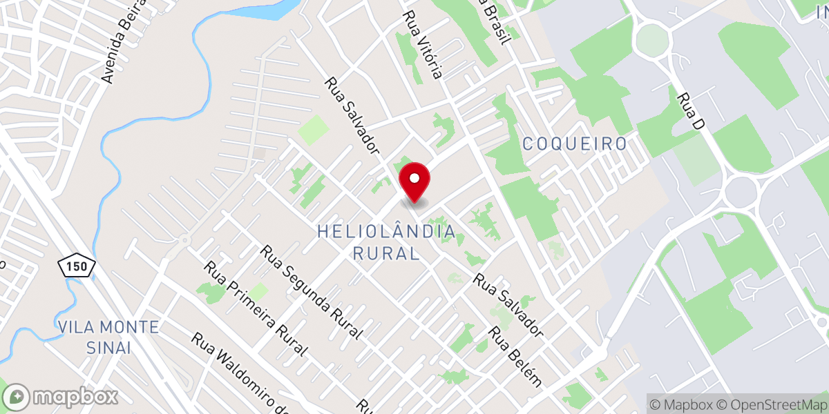 Map showing location of Primeira Igreja Batista do Distrito Industrial de Ananindeua