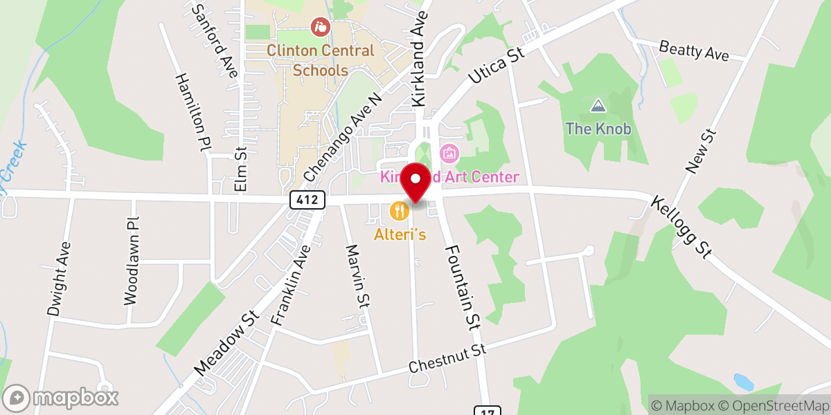 Map showing location of Stone Presbyterian Church