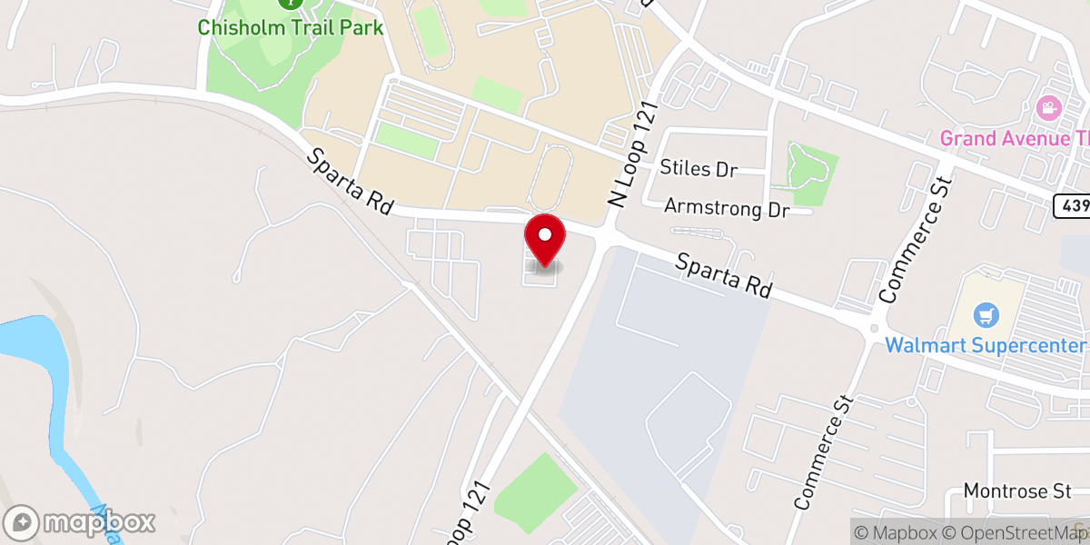 Map showing location of Belton Nazarene Church