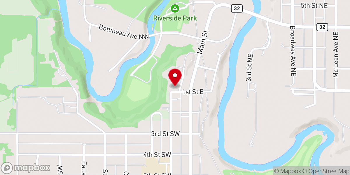 Map showing location of St. Joseph's