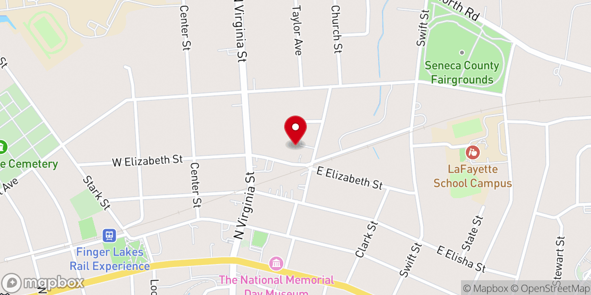 Map showing location of Elizabeth Crossings