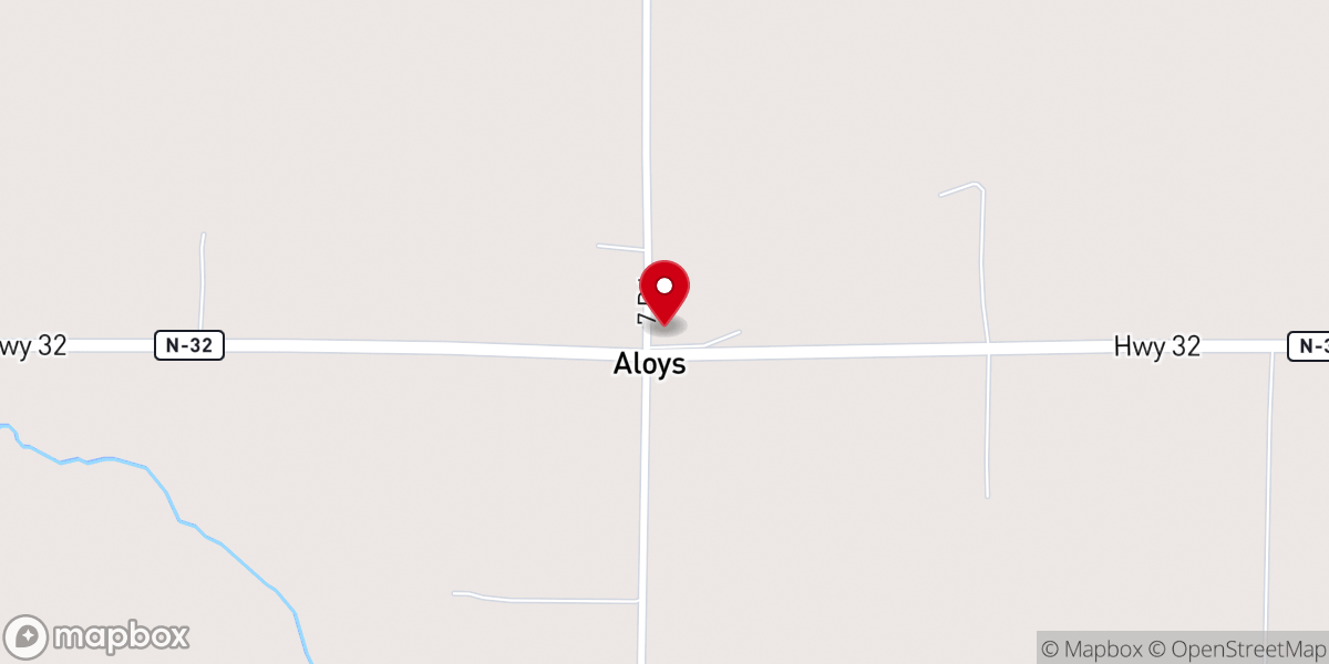 Map showing location of Saint Aloysius Catholic Church, Aloys
