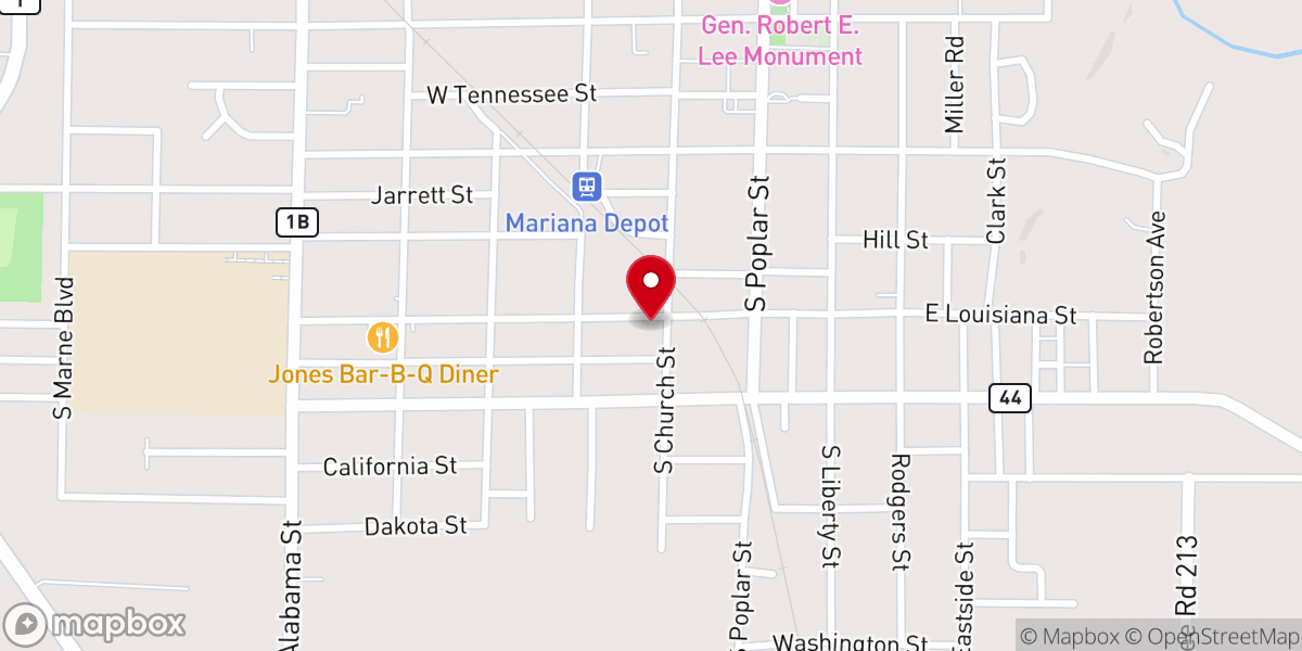 Map showing location of St James Church of God