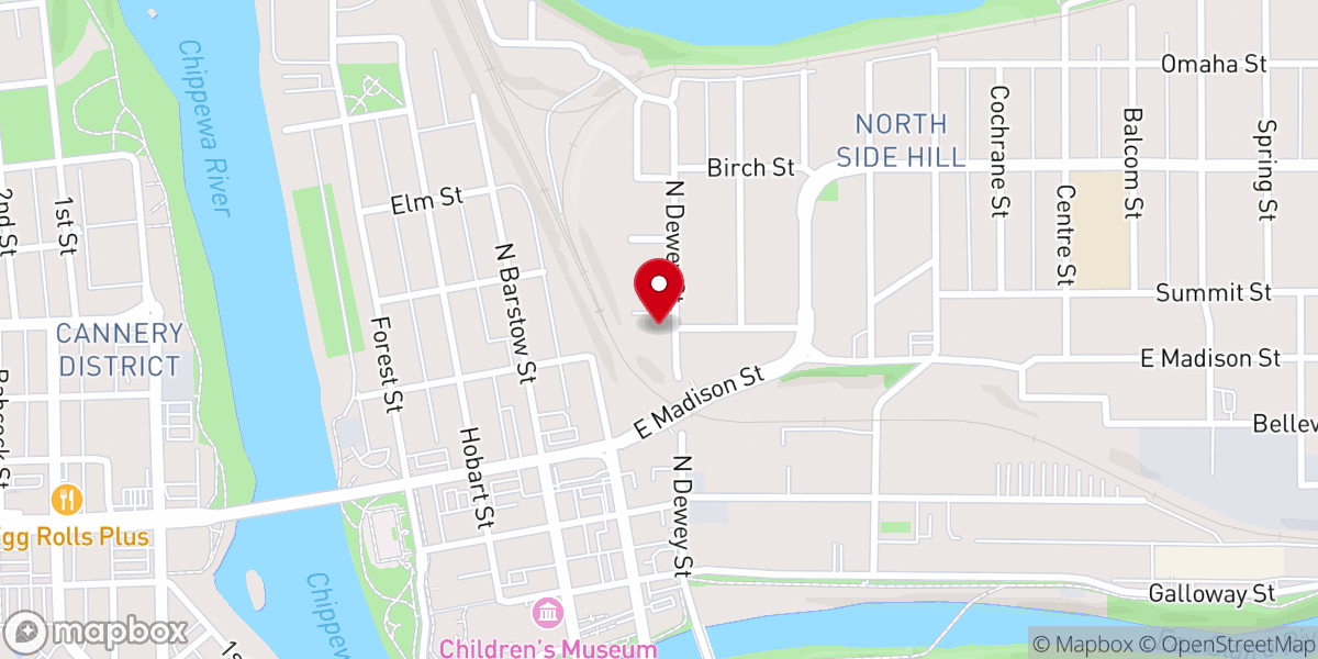 Map showing location of Sacred Heart of Jesus Church (Sacred Heart-St. Patrick Parish)