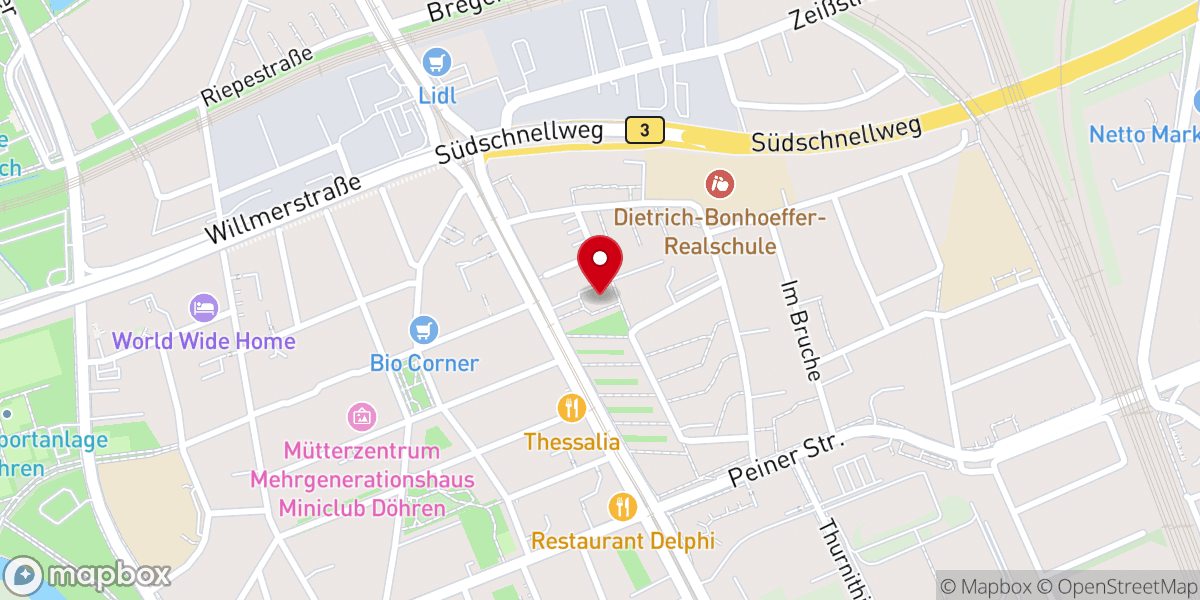 Map showing location of Kath. Pfarrkirche St. Bernward