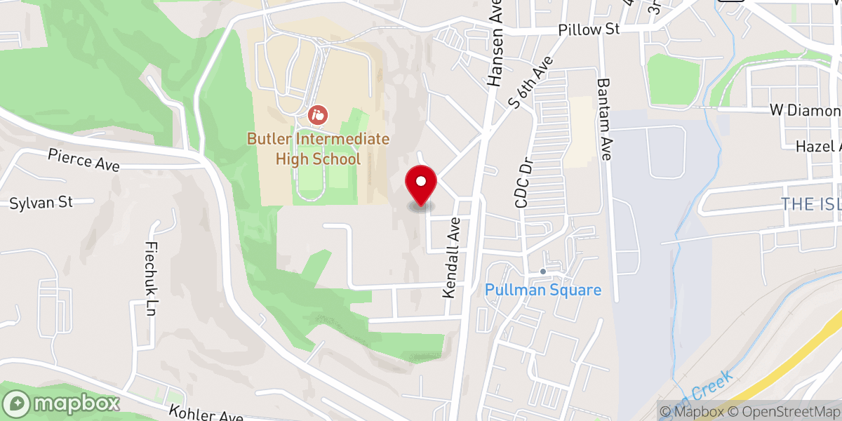 Map showing location of Saints Peter and Paul Ukrainian Orthodox Church