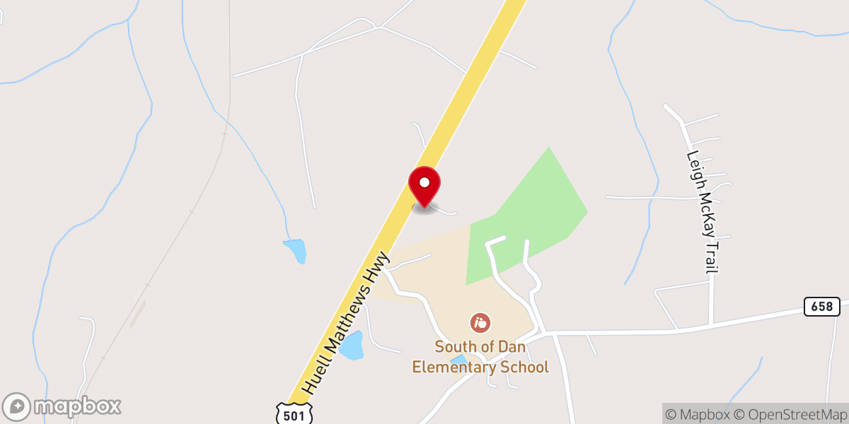 Map showing location of Trinity Congregational Holiness Church
