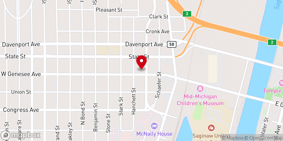 Map showing location of Christ's Image Community Church