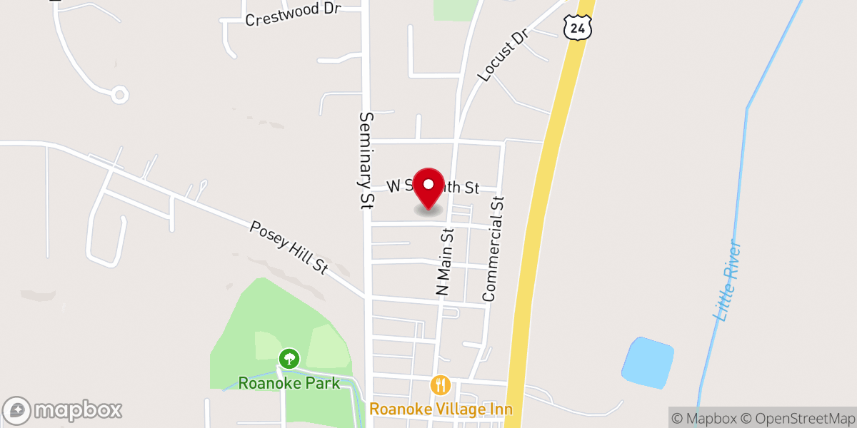 Map showing location of Saint Joseph Catholic Church