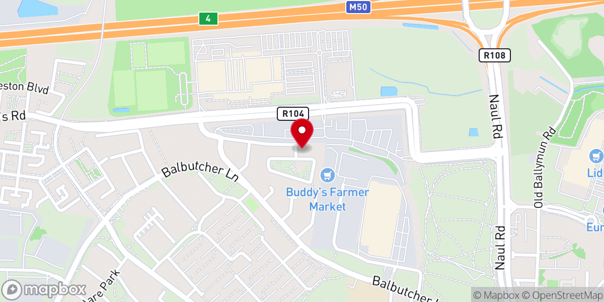 Map showing location of Shrine of the Apostles and the Stations of the Cross